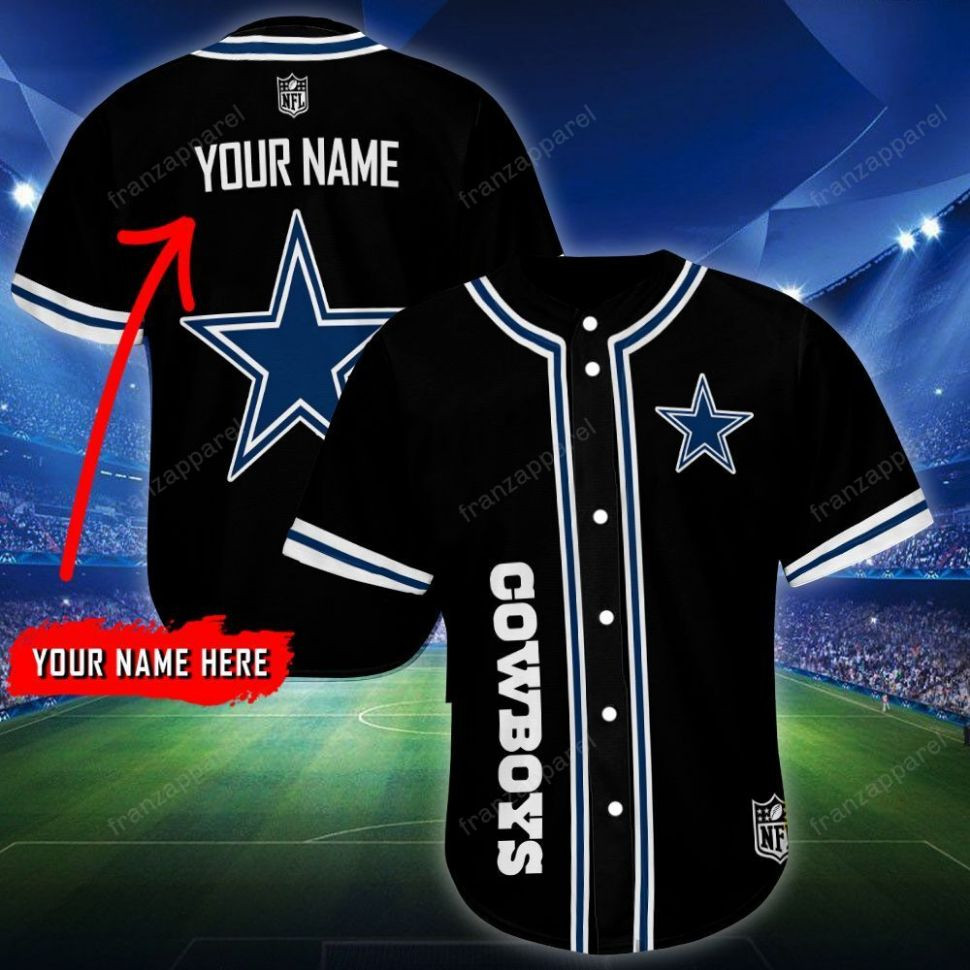Dallas Cowboys Personalized Baseball Jersey Shirt 92