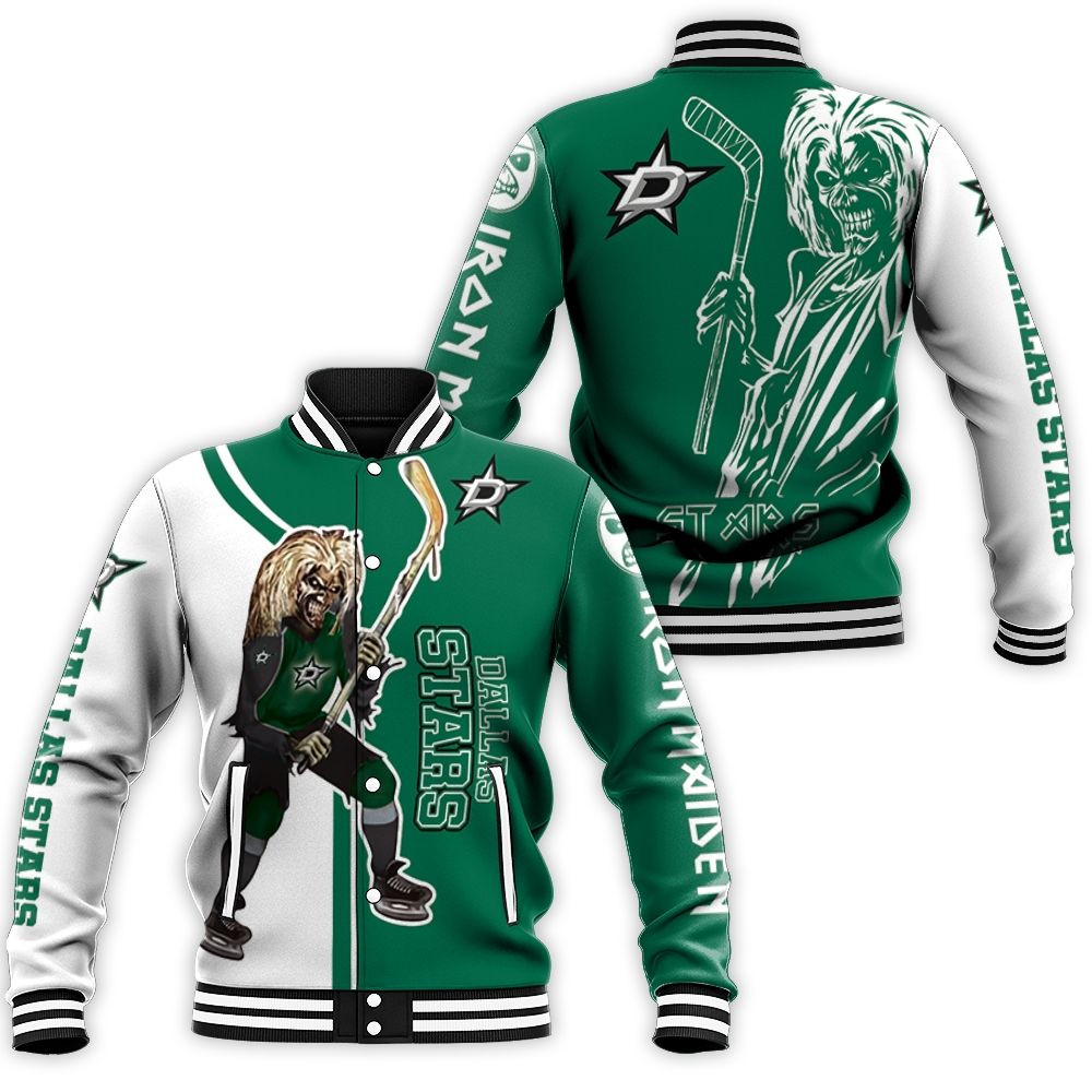 Dallas Stars And Zombie For Fans Baseball Jacket for Men Women