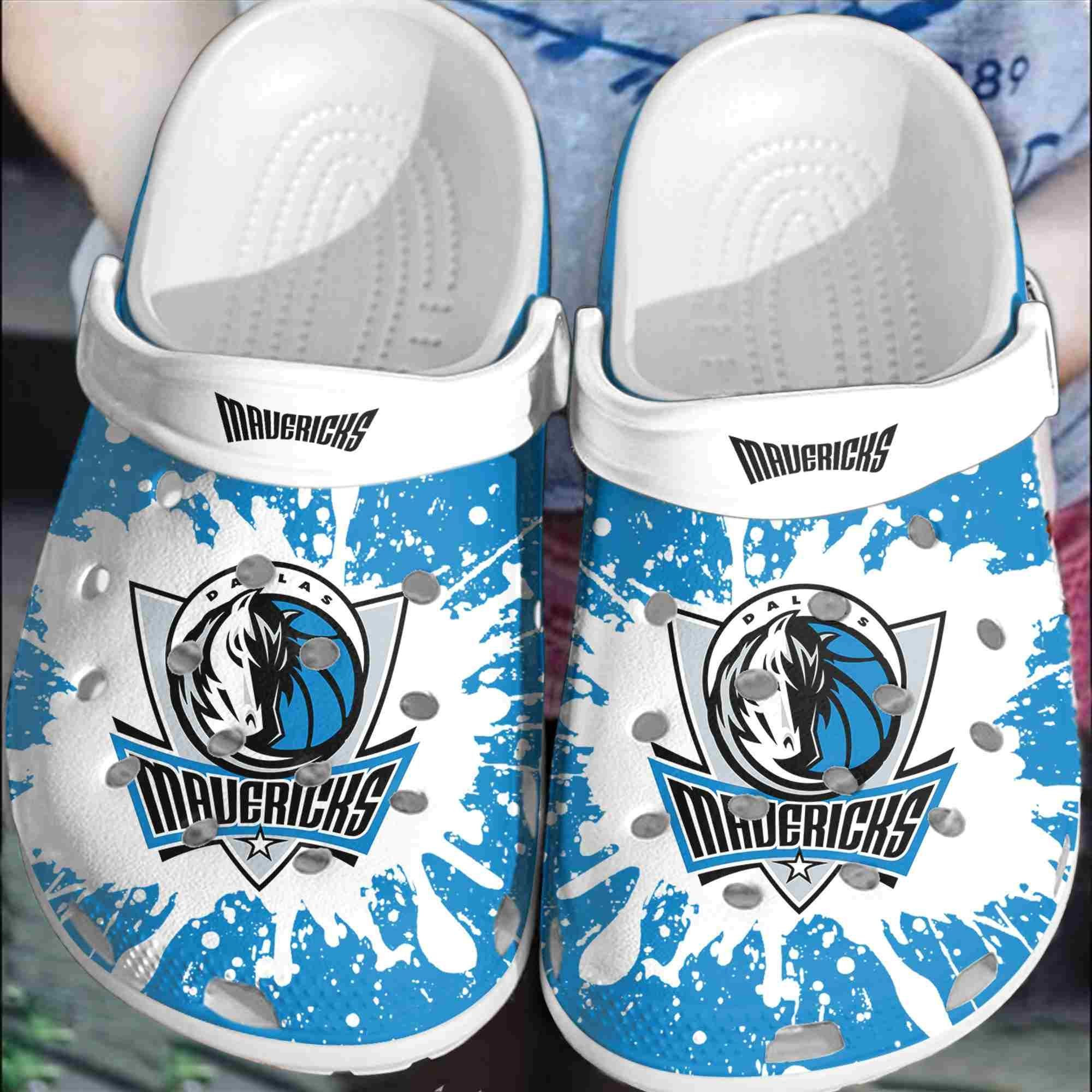 Dallass Mavericks Basketball Crocs Crocband Clog Shoes For Men Women
