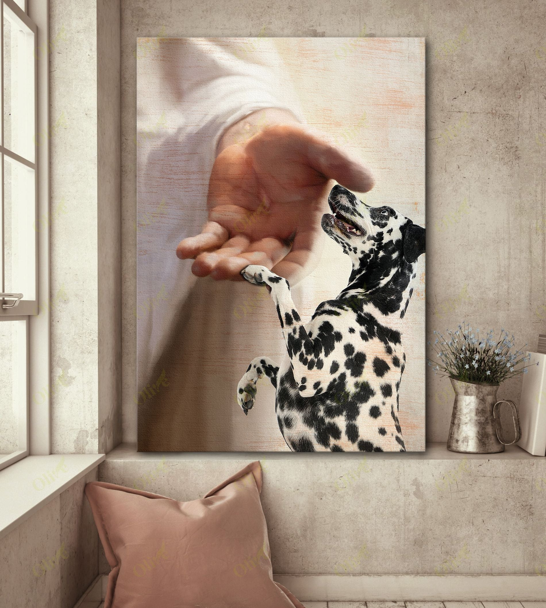 Dalmatian - Take My Hand Poster And Canvas Art Wall Decor