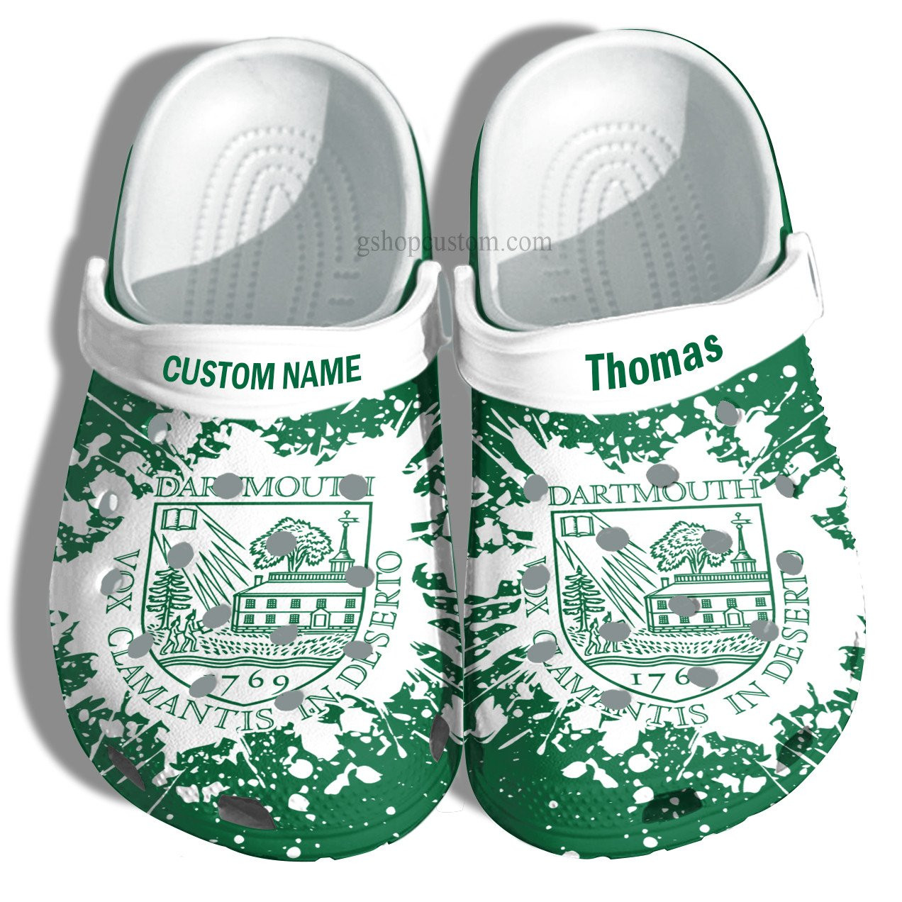 Dartmouth College Graduation Gifts Croc Shoes Customize- Admission Gift Crocs Shoes