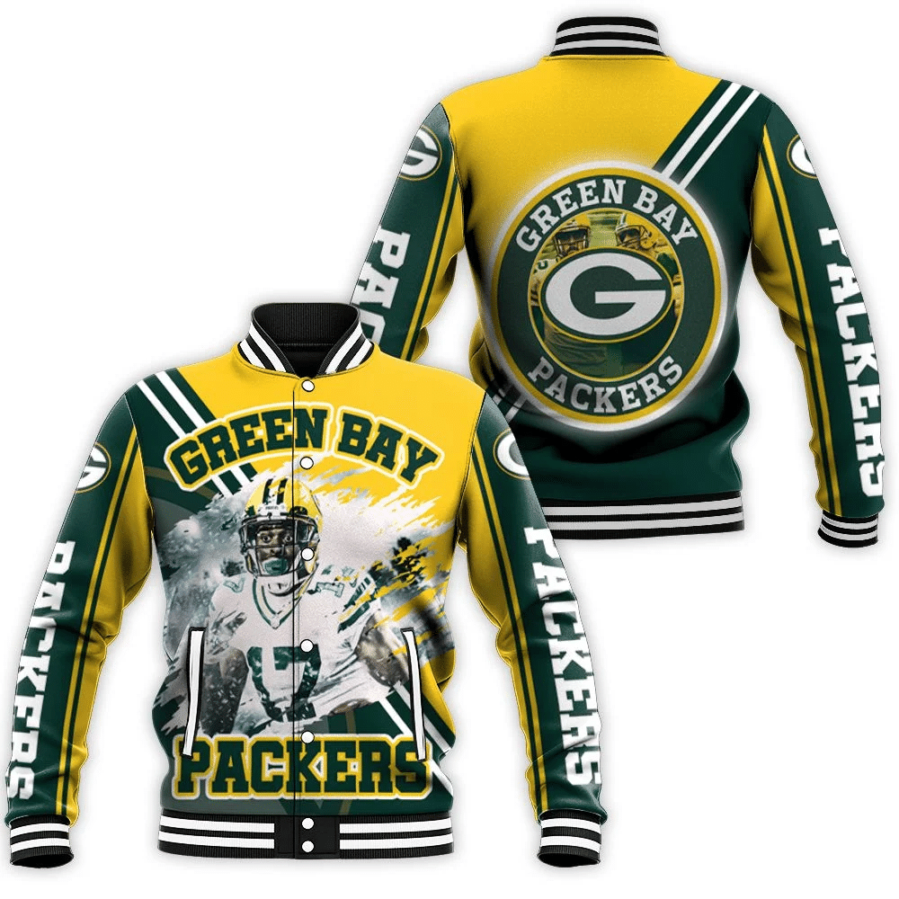 Davante Adams 17 Green Bay Packers For Fans Baseball Jacket for Men Women