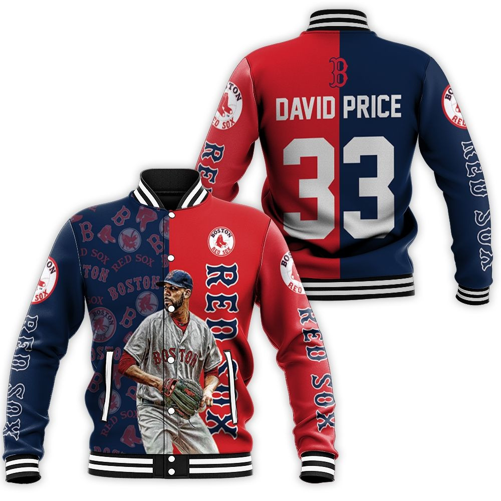 David Price Boston Red Sox 33 Baseball Jacket for Men Women