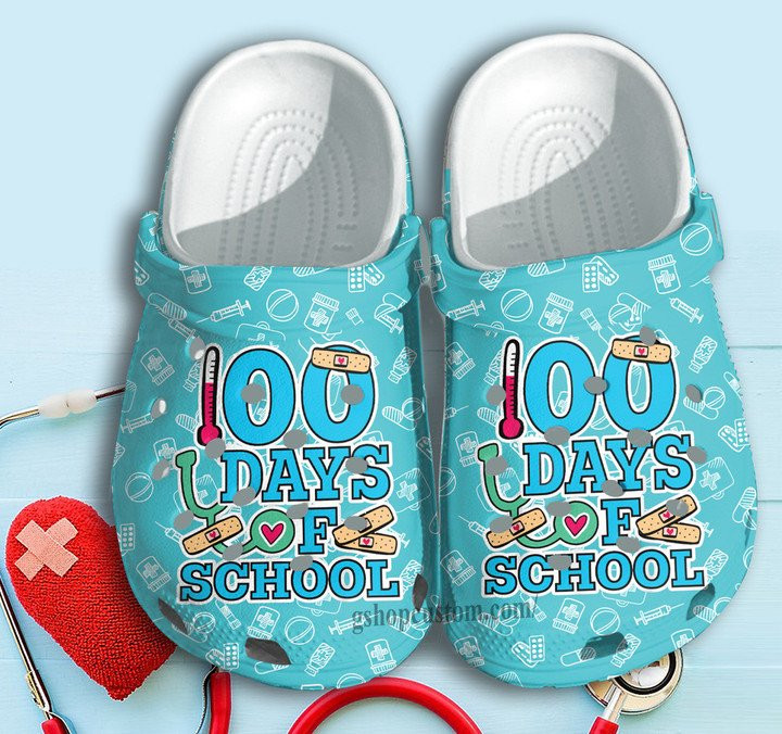Days of School Bandage Shoes Clogs Crocs Gift for
