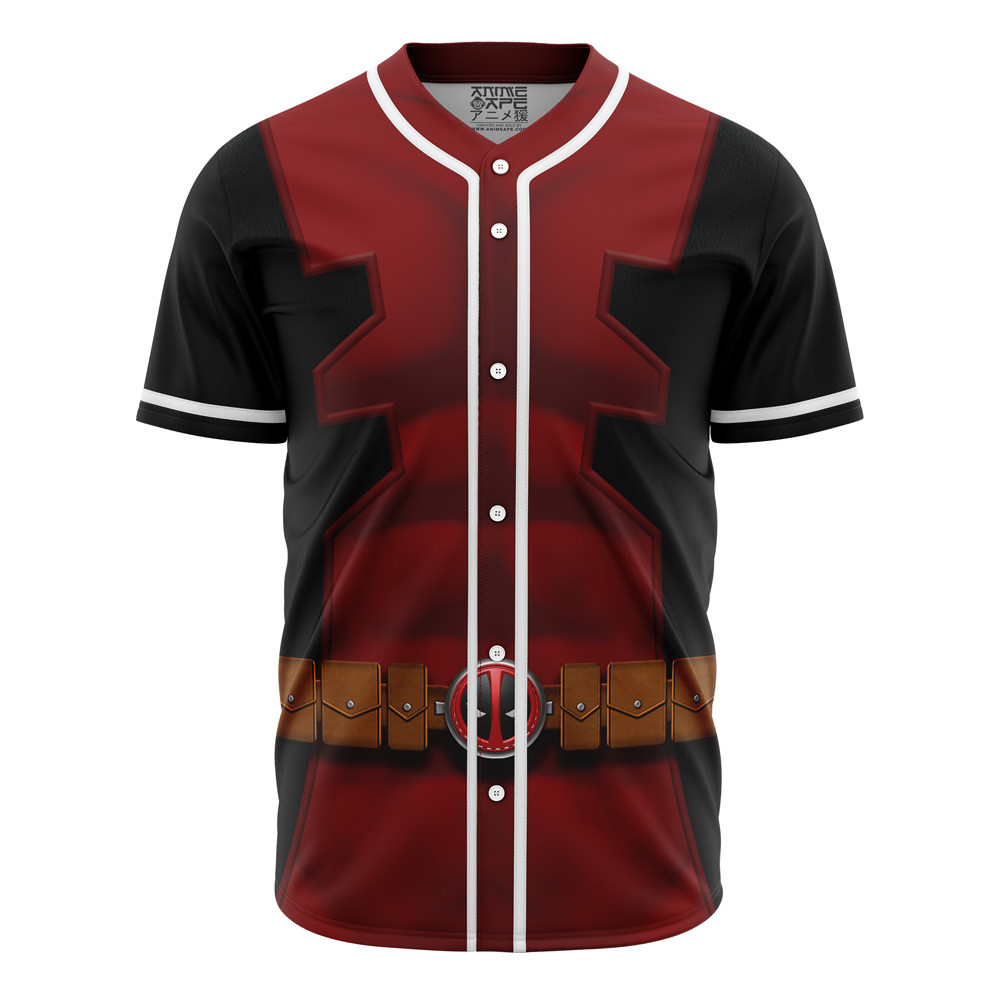 Deadpool Cosplay Marvel Baseball Jersey
