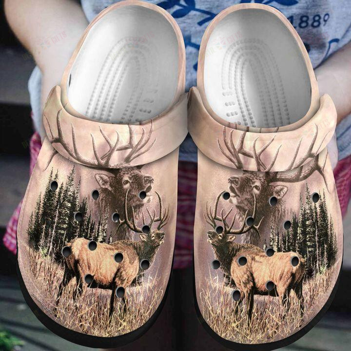 Deer Crocs Classic Clogs Shoes