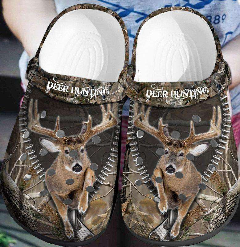 Deer Hunting Lovers Crocs Crocband Clog Shoes