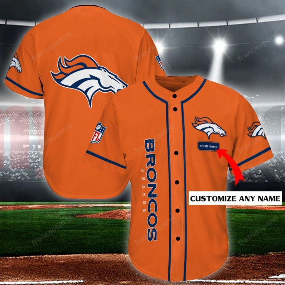 Denver Broncos Personalized Baseball Jersey Shirt 109