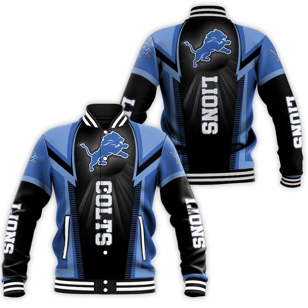 Detroit Lions For Fans Baseball Jacket for Men Women