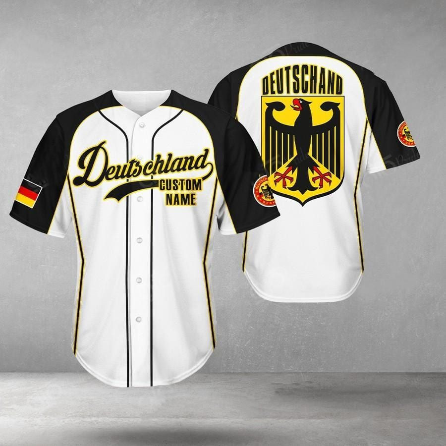 Deutschlands Coat Of Arm Germany Custom Name Baseball Jersey