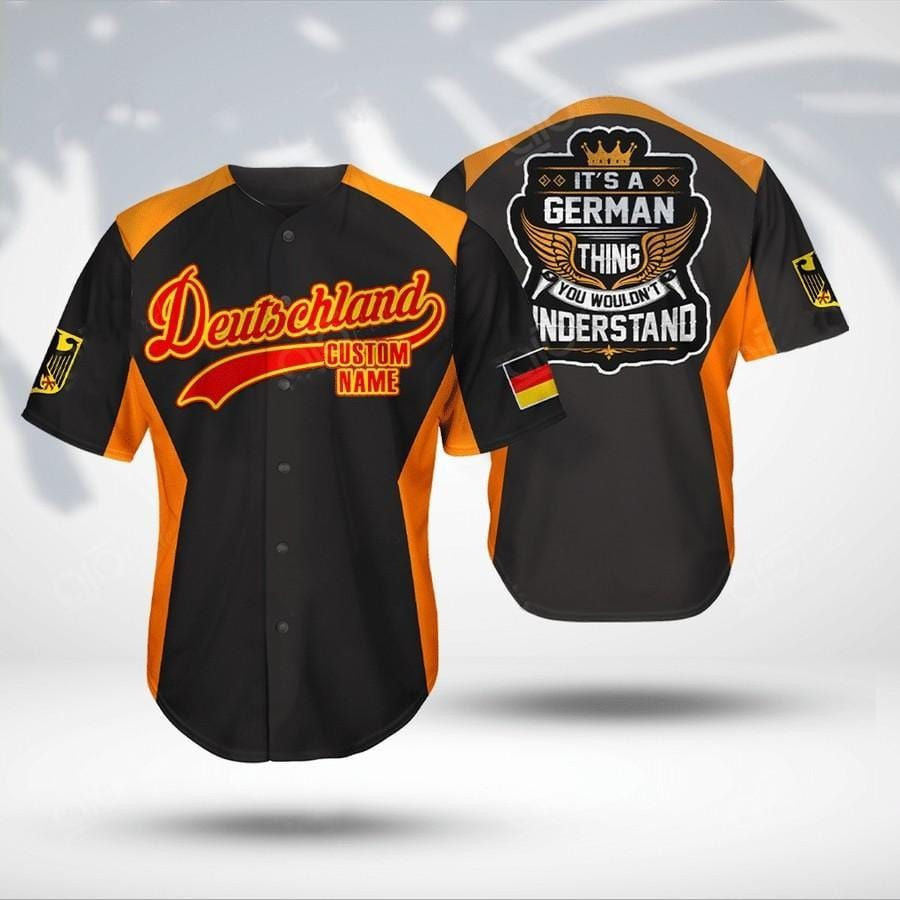 Deutschlands Its German Thing Personalized Baseball Jersey
