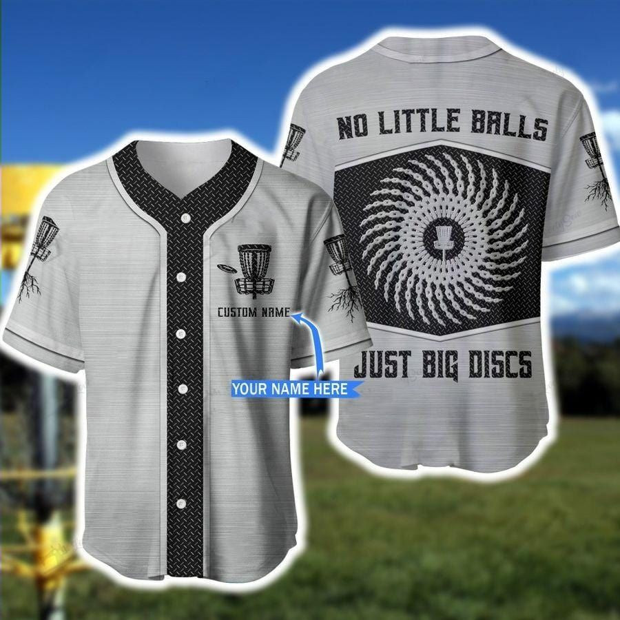 Disc Golf Metal Custom Name Baseball Jersey