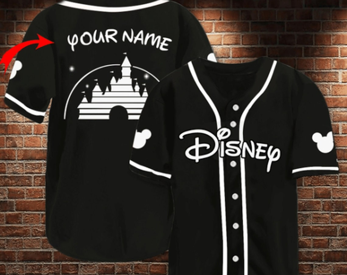 Disney Baseball Jersey custom name Custom Baseball Jersey Personalized Shirt Men Women Disney Jersey Shirt Christmas Gift