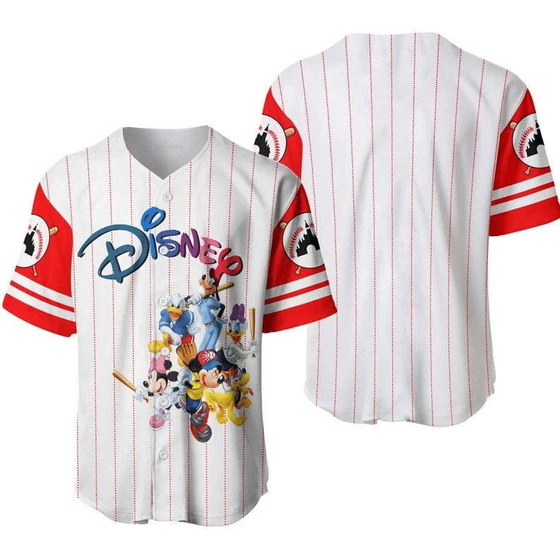 Disney Baseball Jerseycartoon Mickey And Friends 3456 Gift For Lover Jersey