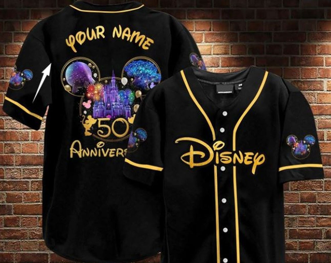 Disneyland baseball jersey shirt Custom Baseball Jersey Personalized Shirt Mickey Mouse jersey shirt Disney Unisex