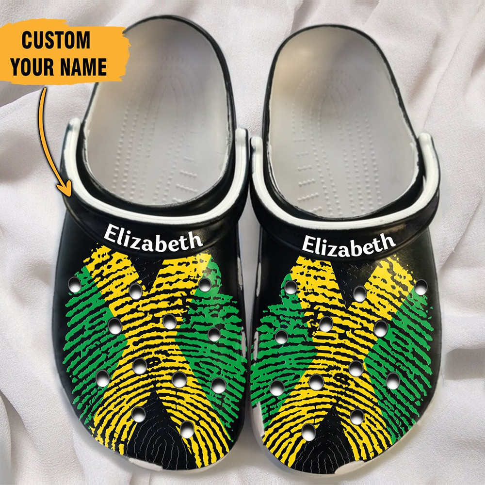 Dna Jamaica Flag Jamaica Gift For Fan Classic Water Rubber Crocs Clog Shoes Comfy Footwear