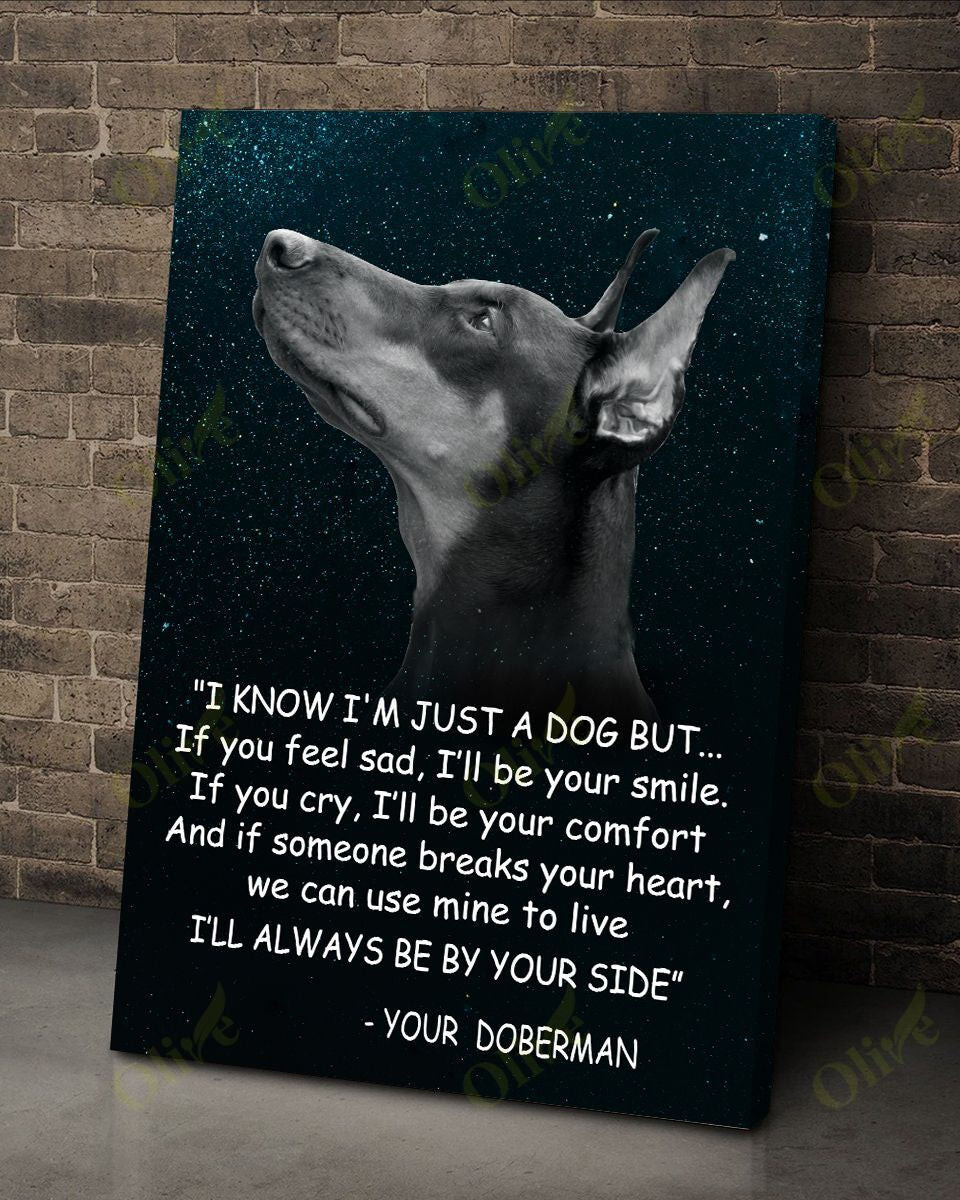 Doberman - Always Be By Your Side Poster And Canvas Art Wall Decor