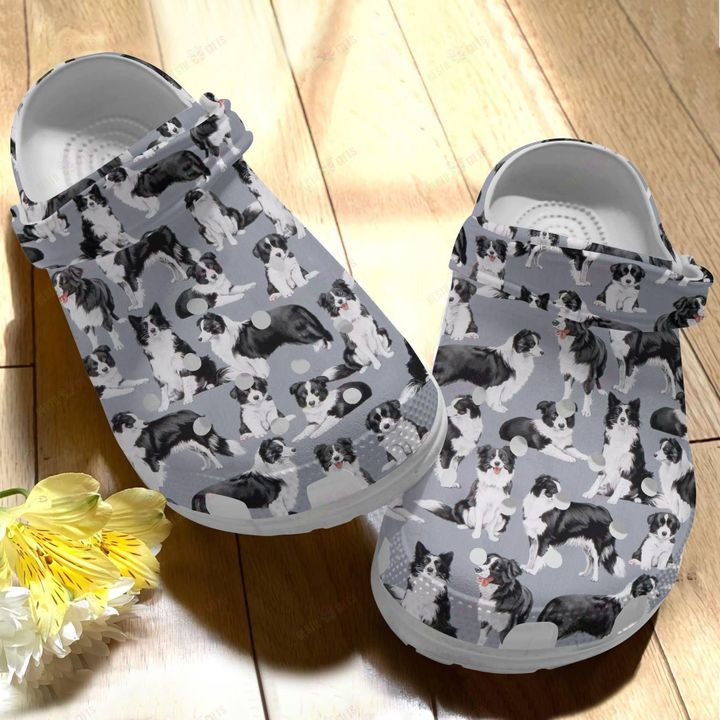 Dog Border Collie V4 Crocs Classic Clogs Shoes