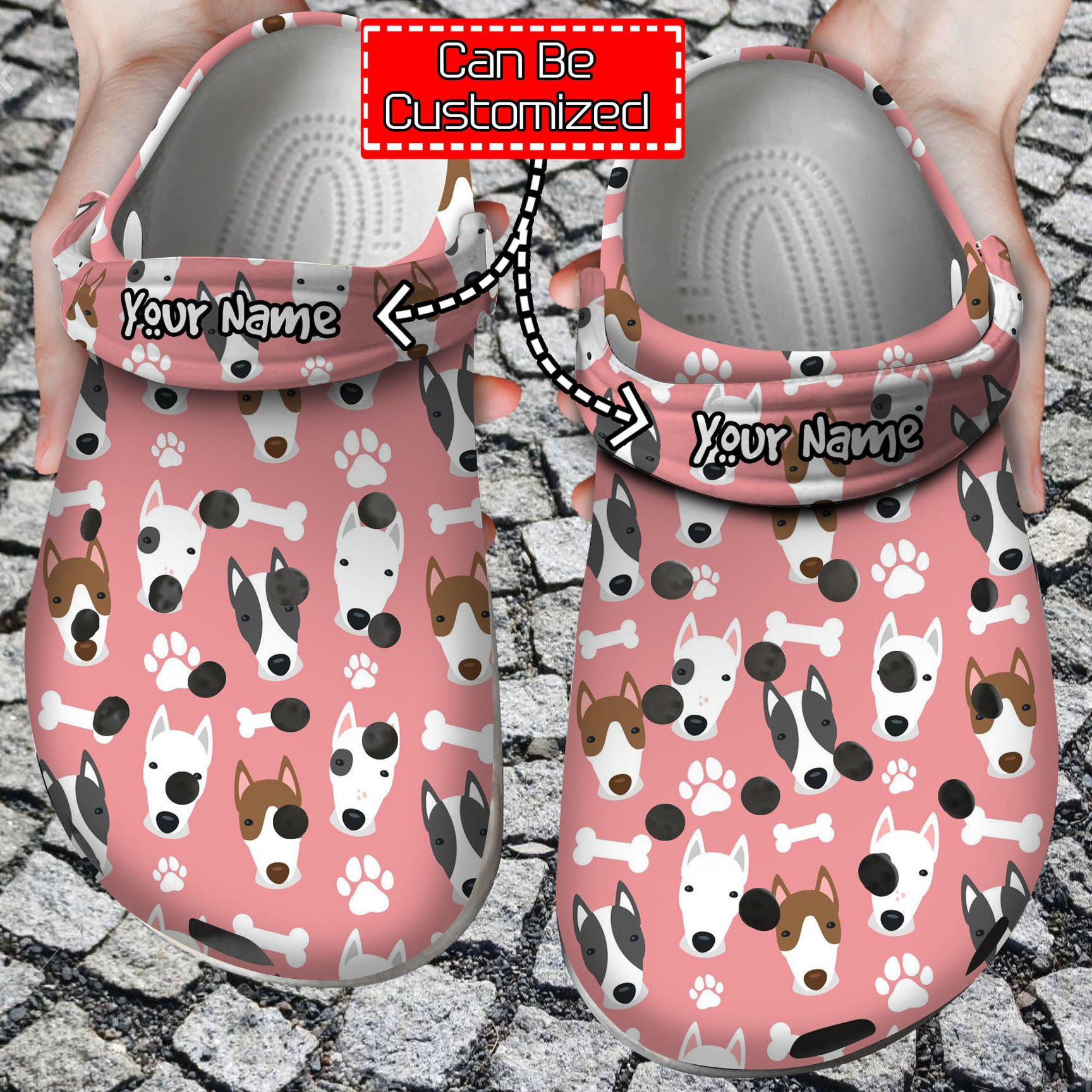 Dog Breeds Patterns Crocs Clog Shoes Dog Crocs