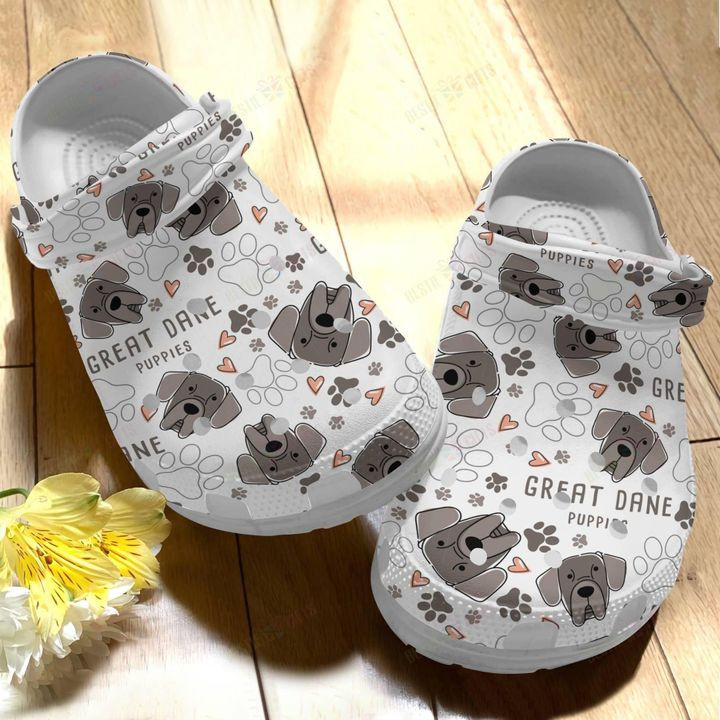 Dog Great Dane V1 Crocs Classic Clogs Shoes