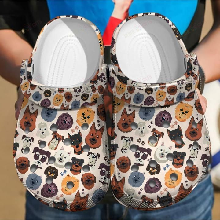 Dog Heads Crocs Classic Clogs Shoes PANCR0394