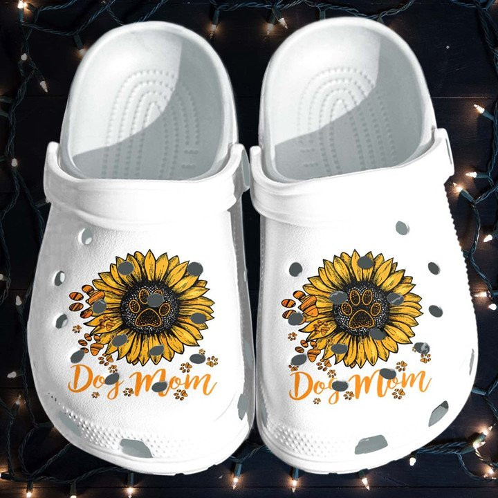Dog Mom Sunflower Custom Crocs Classic Clogs Shoes Mothers day