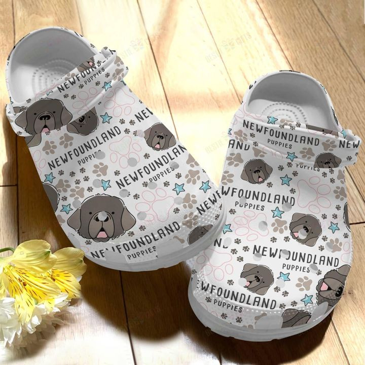 Dog Newfoundland V1 Crocs Classic Clogs Shoes