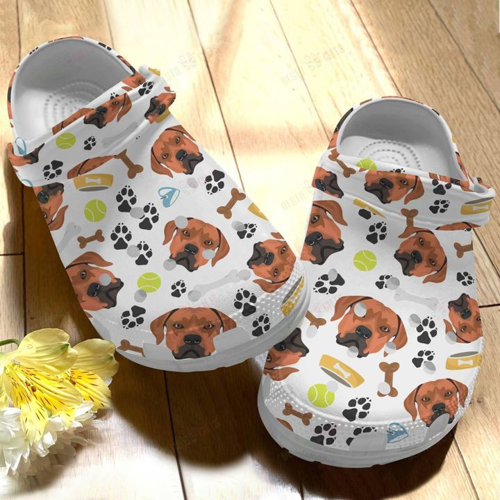 Dog Rhodesian Ridgeback V1 Crocs Classic Clogs Shoes