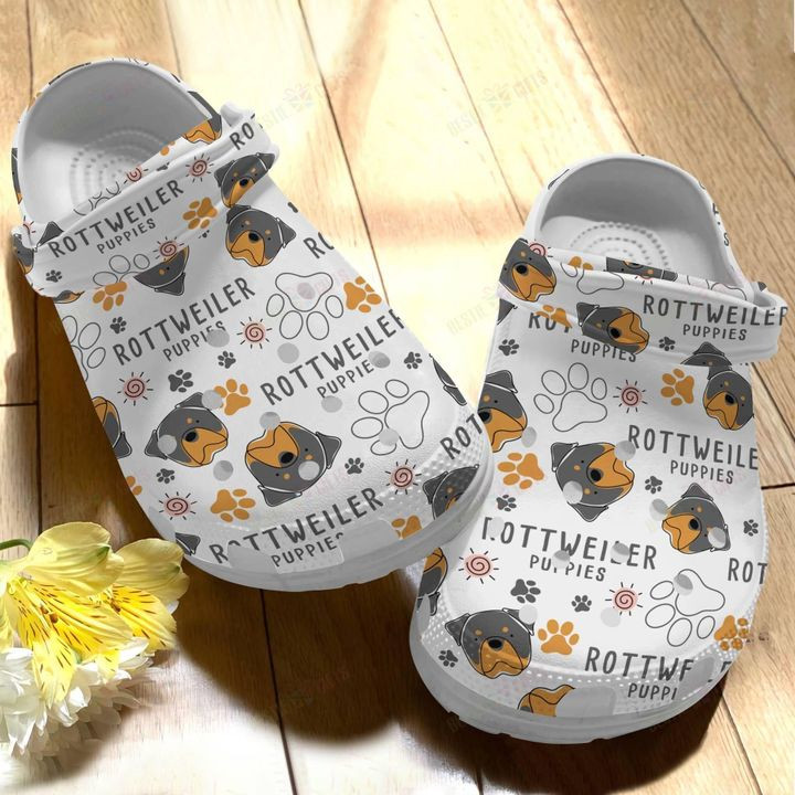 Dog Rottweiler V3 Crocs Classic Clogs Shoes