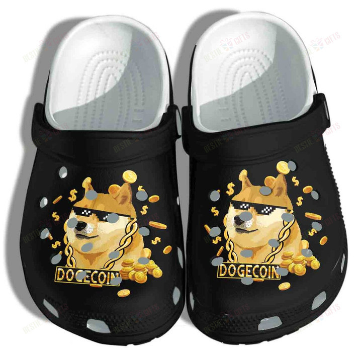 Dogecoin Crocs Classic Clogs Shoes