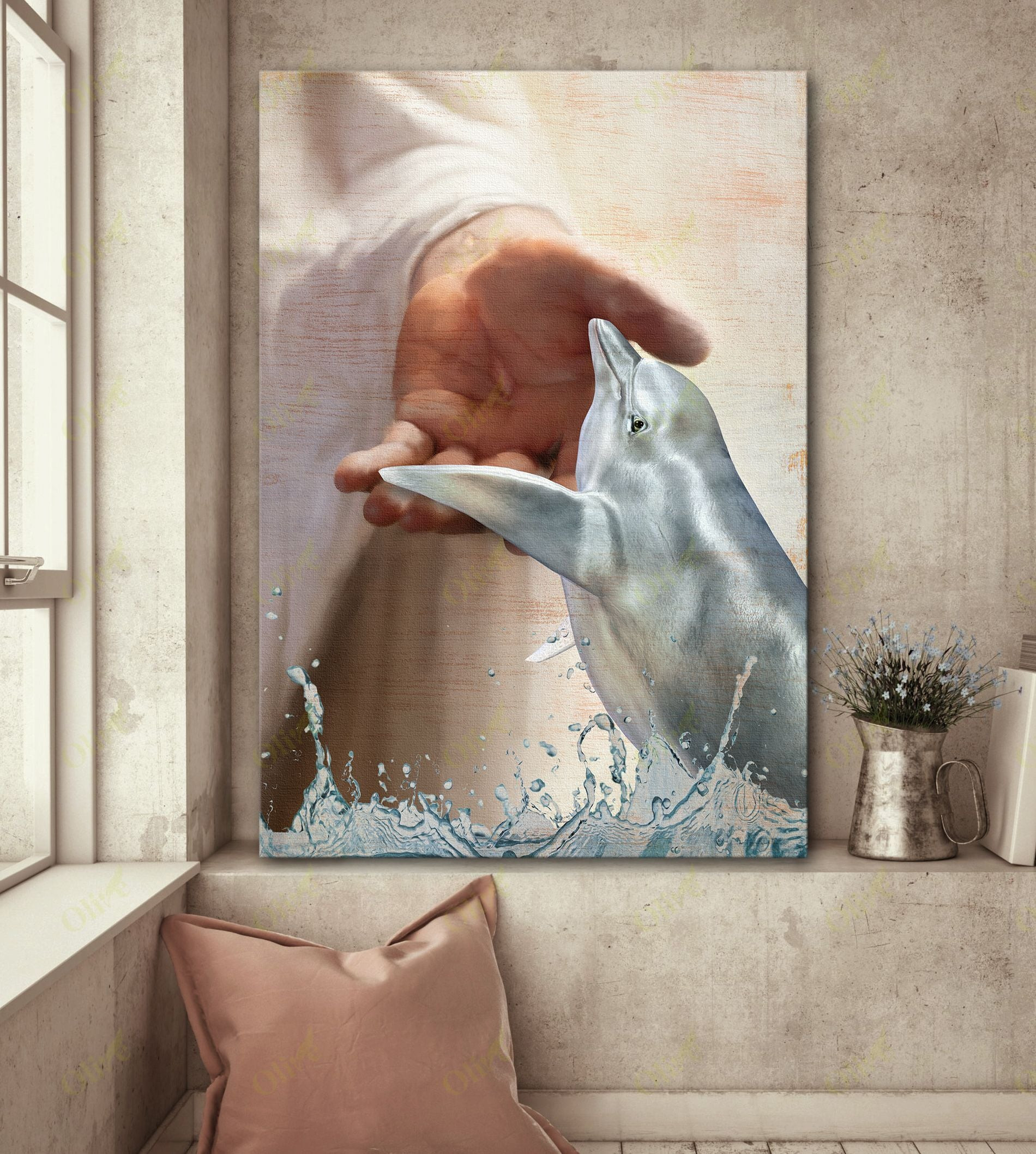 Dolphin - Take My Hand Poster And Canvas Art Wall Decor