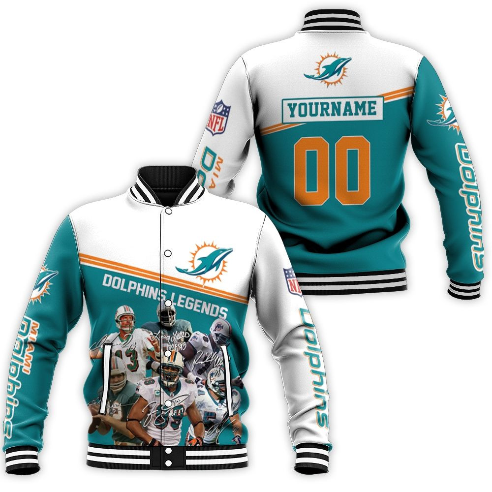 Dolphins 3d Baseball Jacket for Men Women