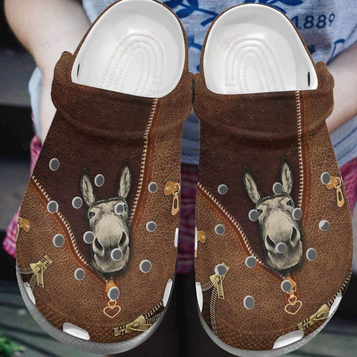 Donkey Cool Donkey Zipper Crocs Classic Clogs Shoes