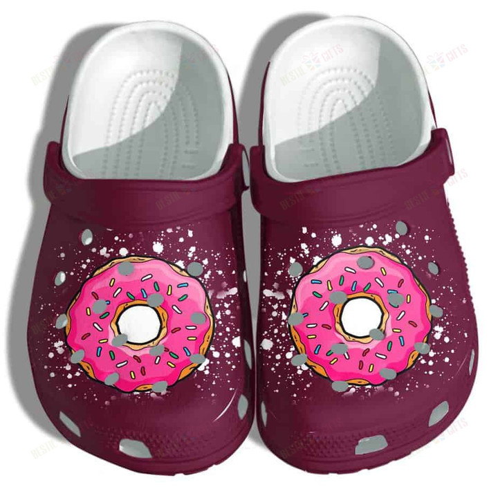 Donut Cake Cute Funny Crocs Classic Clogs Shoes