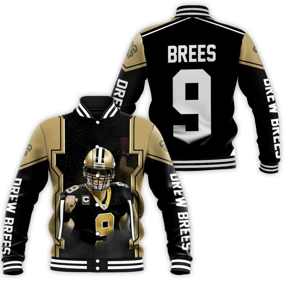 Drew Brees New Orleans Saints Baseball Jacket for Men Women