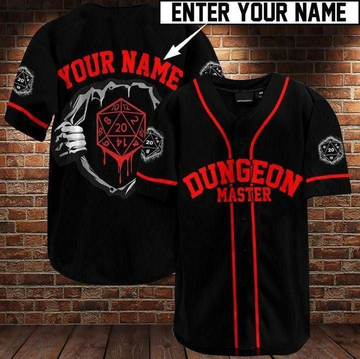 Dungeon Master Personalized Baseball Jersey