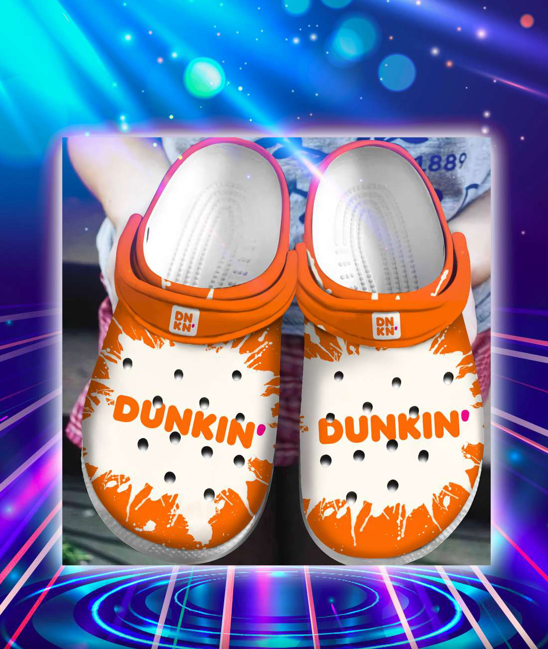 Dunkin Donut Crocs Crocband Clogs