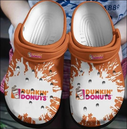 Dunkin Donuts Coffee Drink Iii Gift Art Rubber Crocs Clog Shoes Comfy Footwear