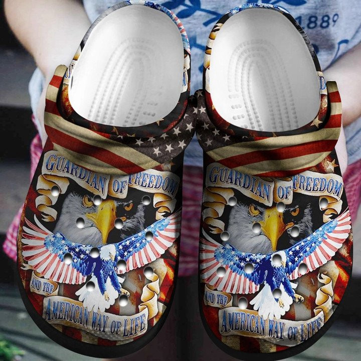 Eagle Independent Day Crocs Shoes American Way Of Life Gift Way