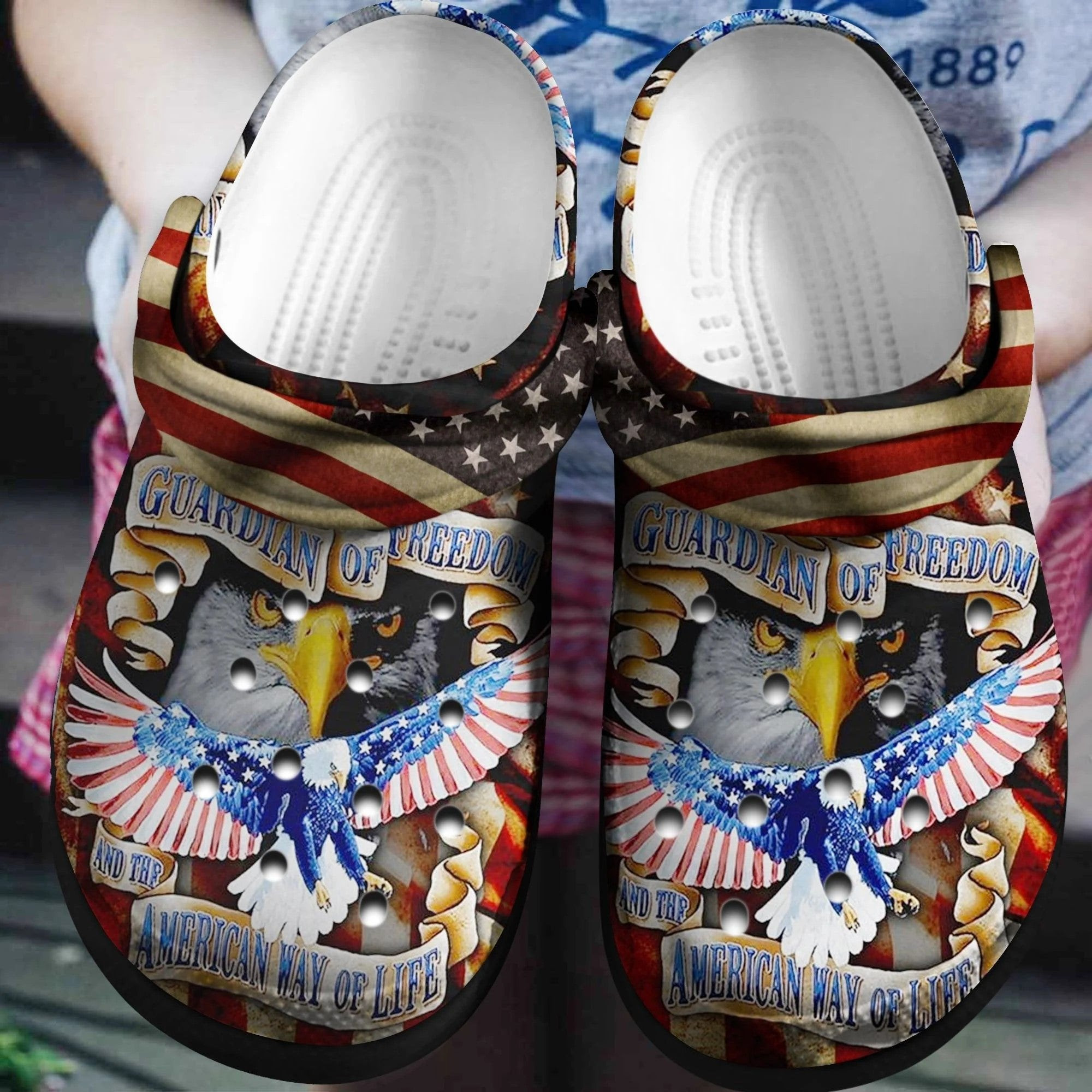 Eagle Independent Day Crocs Shoes American Way Of Life Gift