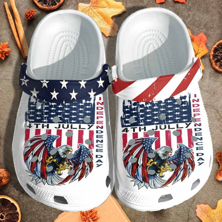 Eagle USA Custom Crocs Classic Clogs Shoes th July Independence Day Outdoor Shoes