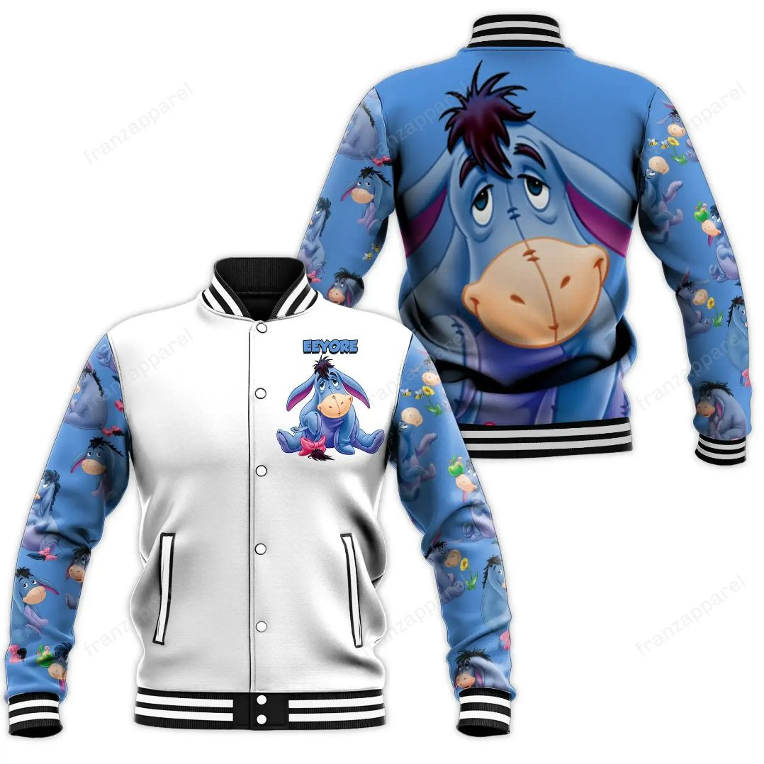 Eeyore Baseball Jacket 04 Personalized 3d Baseball Jersey for Men Women