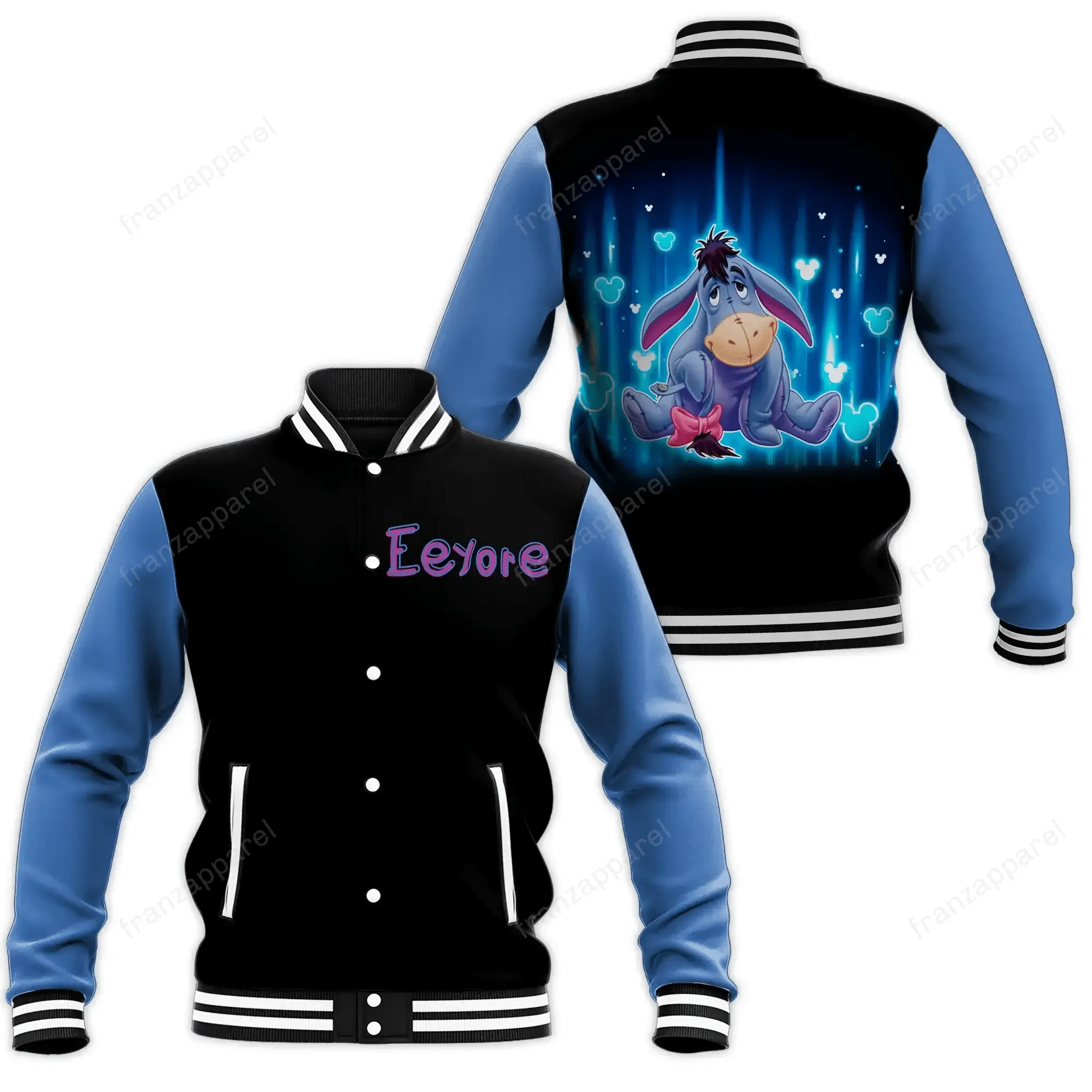 Eeyore Baseball Jacket 20 Personalized 3d Baseball Jersey