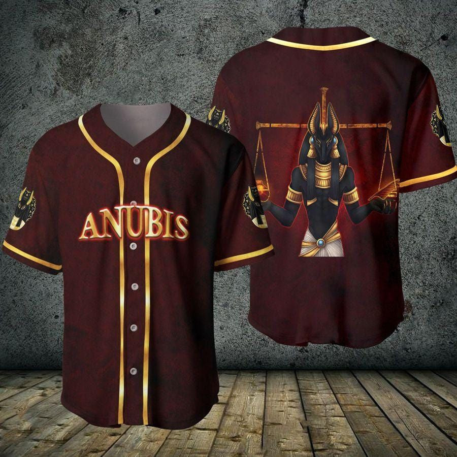 Egyptian God Anubis Baseball Jersey