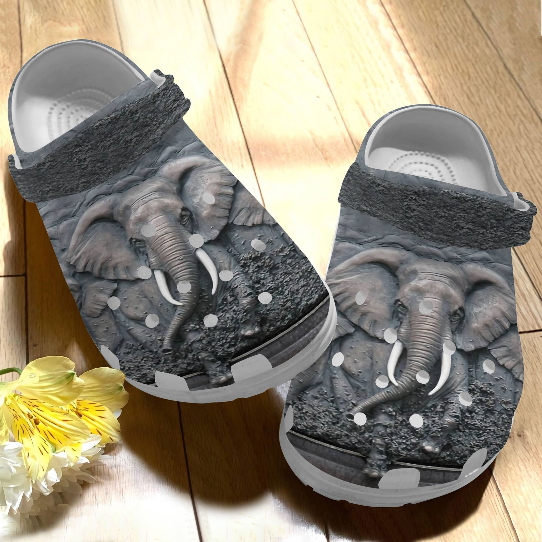 Elephant 3D Shoes Clog Crocs Crocbland Birthday Gift For Men Boy