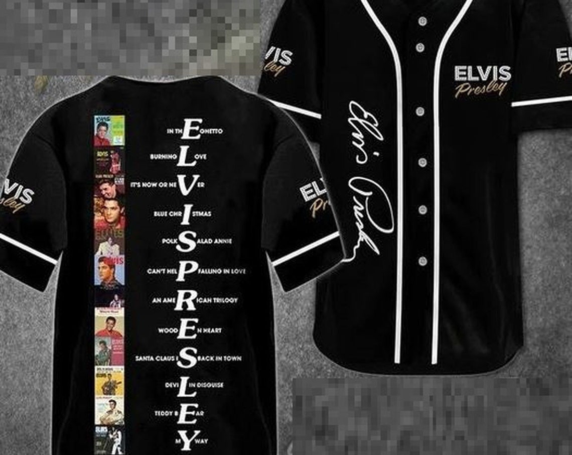 Elvis Presley Albums Baseball Jersey Shirt Vintage Style Shirt Elvis Beach Shirt Elvis Shirt Summer Shirt Gift For Him