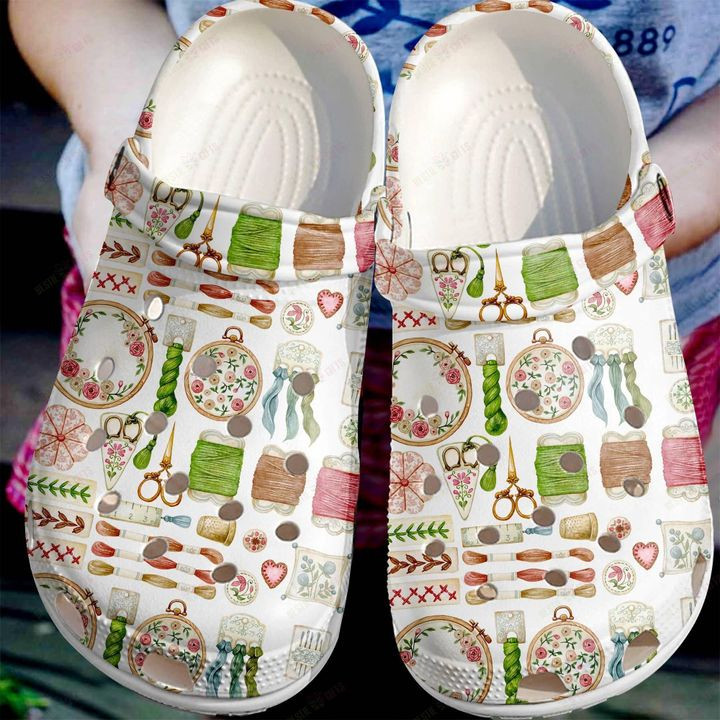 Embroidery Lover Crocs Classic Clogs Shoes