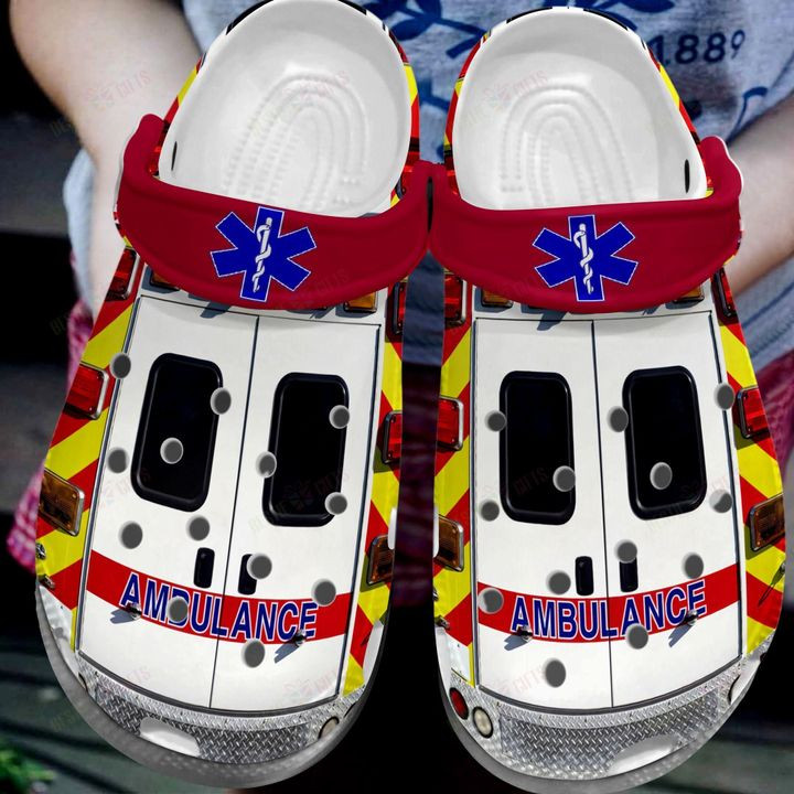 Ems Ambulance 20 Crocs Classic Clogs Shoes PANCR0491