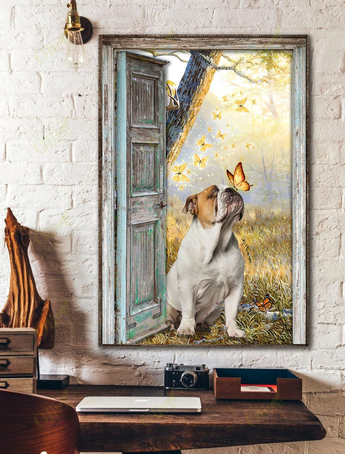 English Bulldog - A New World Poster And Canvas Art Wall Decor