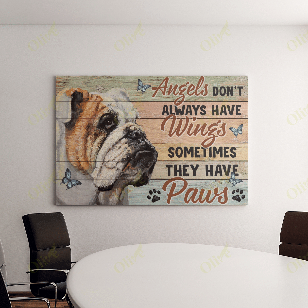 English Bulldog - My Angel Poster And Canvas Art Wall Decor